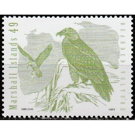 Marshall Islands stamps (2015) for sale. Birds of prey (Bearded Vulture)
