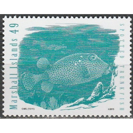 Marshall Islands stamps (2015) for sale. Spotted trunkfish