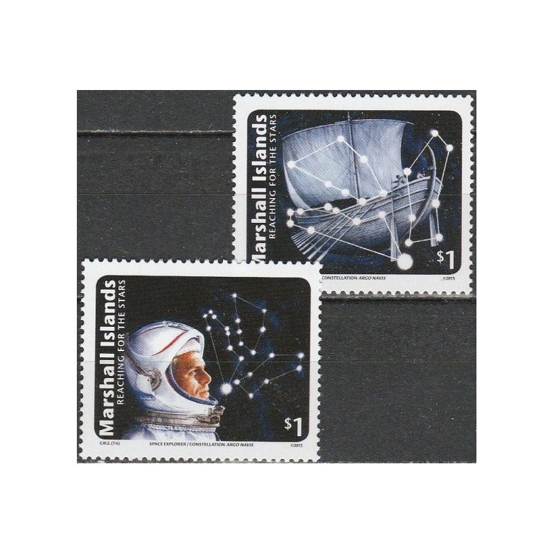 Maršalo salų pašto ženklai (2015). Kosmoso atradimai