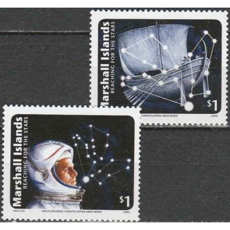Maršalo salų pašto ženklai (2015). Kosmoso atradimai