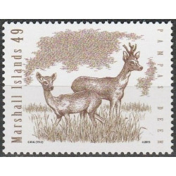 Marshall Islands stamps (2015) for sale. Pampas deers