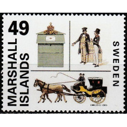 Maršalo salų pašto ženklai (2015). Švedijos pašto istorija