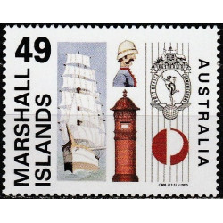 Marshall Islands stamps (2015) for sale. Post history (Australia)