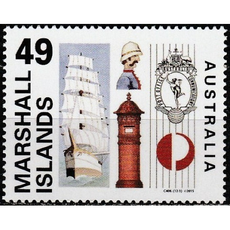 Maršalo salų pašto ženklai (2015). Australijos pašto istorija
