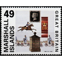Maršalo salų pašto ženklai (2015). Britanijos pašto istorija
