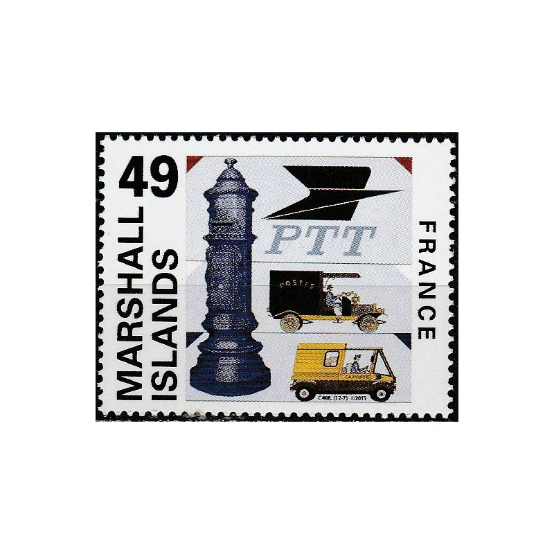 Maršalo salų pašto ženklai (2015). Prancūzijos pašto istorija