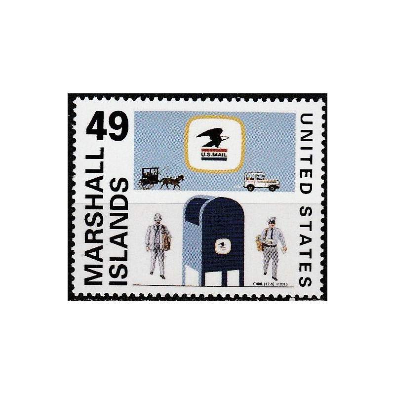 Maršalo salų pašto ženklai (2015). JAV pašto istorija