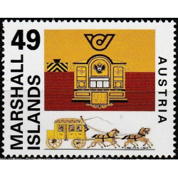 Marshall Islands stamps (2015) for sale. Post history (Austria)