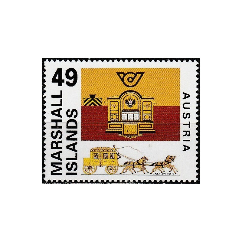 Maršalo salų pašto ženklai (2015). Austrijos pašto istorija