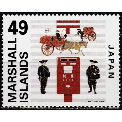 Maršalo salų pašto ženklai (2015). Japonijos pašto istorija