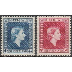 Naujosios Zelandijos pašto ženklai (1954). Elžbieta II