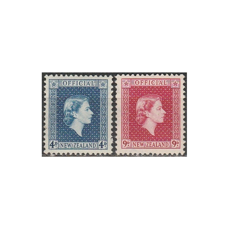 Naujosios Zelandijos pašto ženklai (1954). Elžbieta II