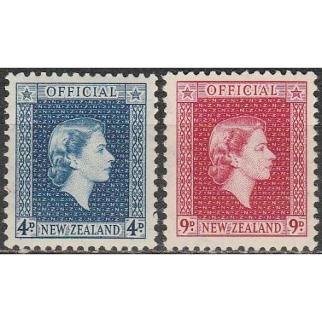 Naujosios Zelandijos pašto ženklai (1954). Elžbieta II