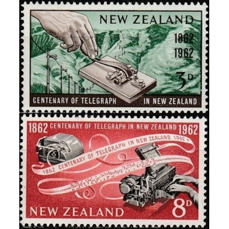 New Zealand stamps (1962) for sale. Centenary telegraph