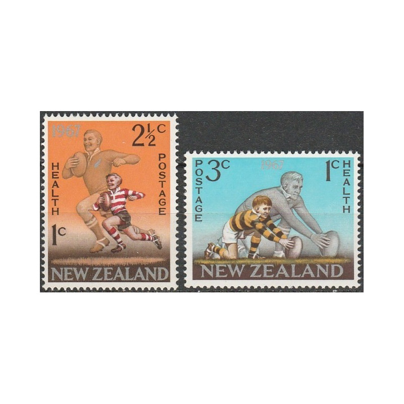 Naujosios Zelandijos pašto ženklai (1967). Sportas