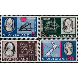 New Zealand 1969. 200th anniversary James Cook explorations
