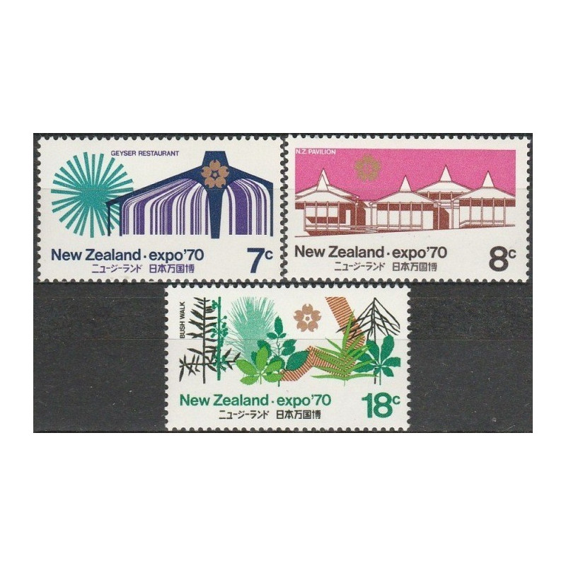 Naujosios Zelandijos pašto ženklai (1970). Pasaulinė paroda Expo