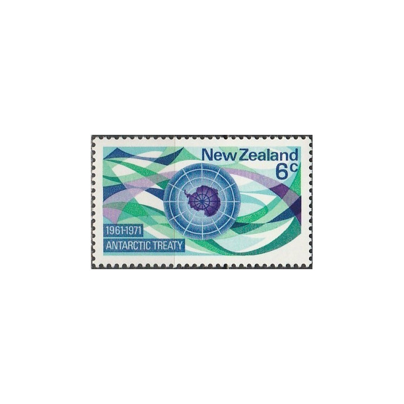 Naujosios Zelandijos pašto ženklai (1971). Antarkties sutartis