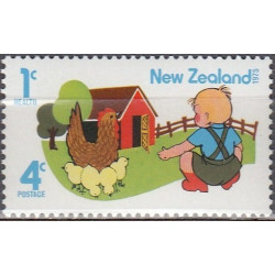 New Zealand stamps (1975) for sale. Children and animals