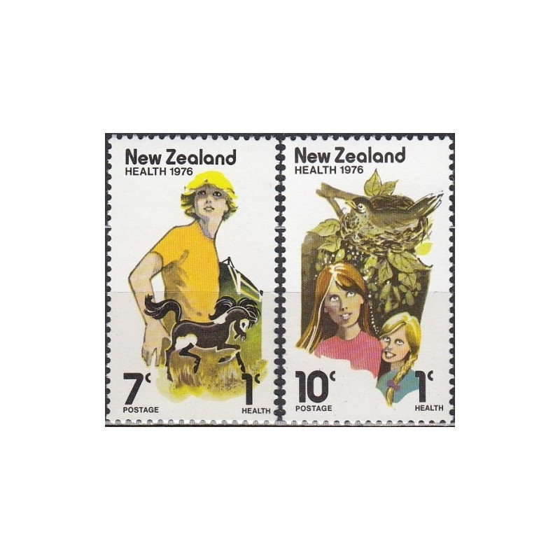 Naujosios Zelandijos pašto ženklai (1976). Vaikai ir gyvūnai