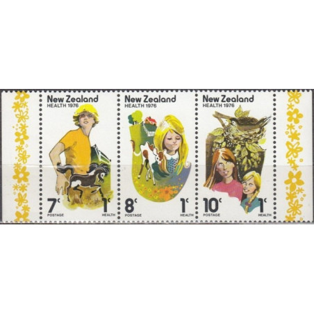Naujosios Zelandijos pašto ženklai (1976). Vaikai ir gyvūnai