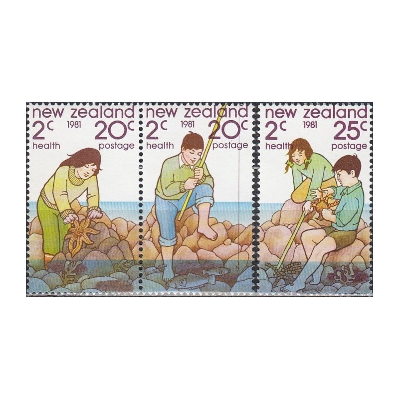 Naujosios Zelandijos pašto ženklai (1981). Vandens pramogos