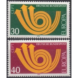 Vokietijos pašto ženklai (1973) - Fantastiškos Europa ženklų kainos‎