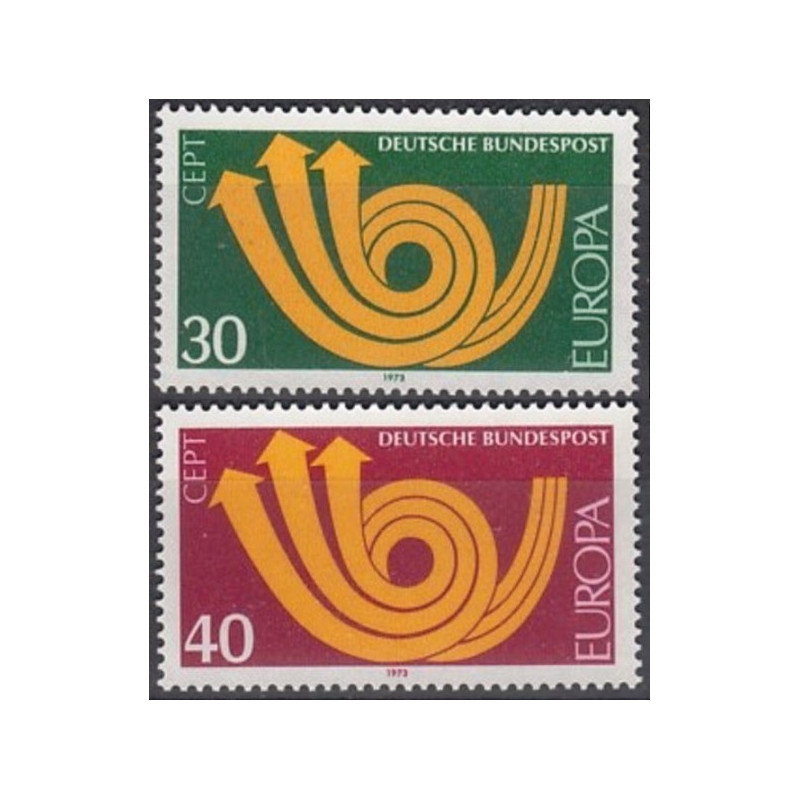 Vokietijos pašto ženklai (1973) - Fantastiškos Europa ženklų kainos‎