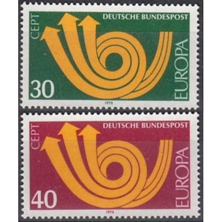 Vokietijos pašto ženklai (1973) - Fantastiškos Europa ženklų kainos‎
