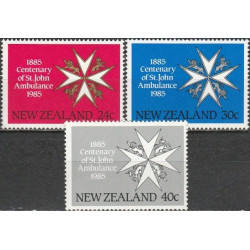 New Zealand stamps (1985) for sale. Centenary ambulance