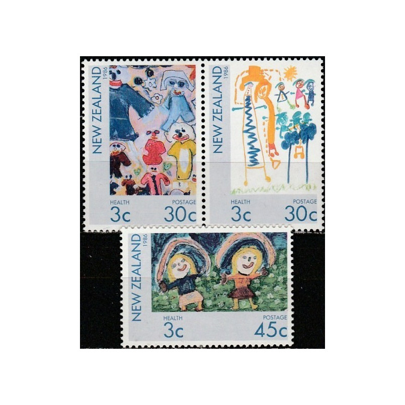 Naujosios Zelandijos pašto ženklai (1986). Vaikų piešiniai