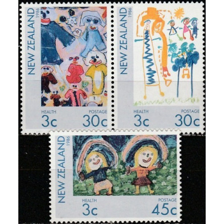 Naujosios Zelandijos pašto ženklai (1986). Vaikų piešiniai