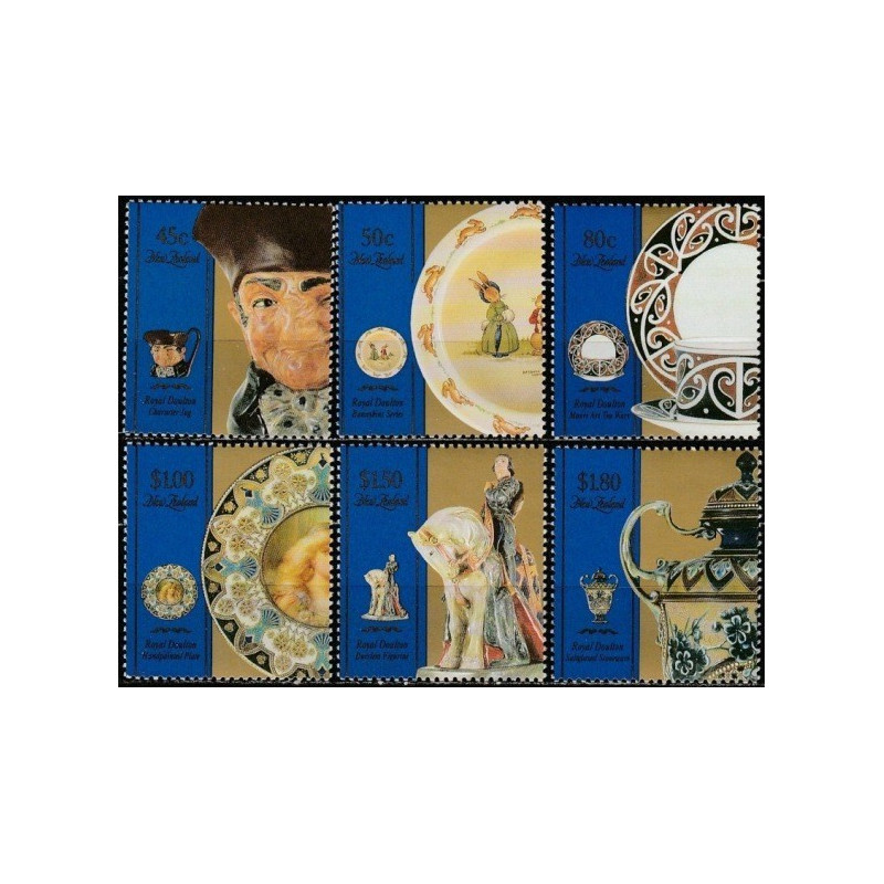 New Zealand stamps (1993) for sale. Ceramics