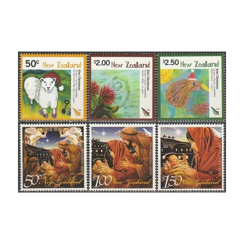 Naujosios Zelandijos pašto ženklai (2008). Kalėdos