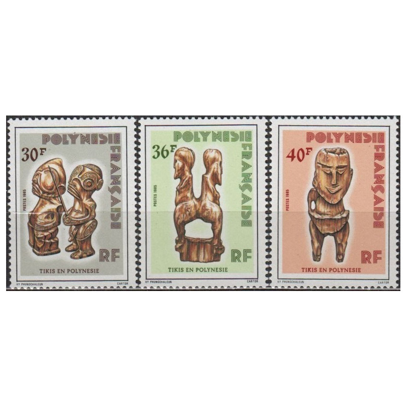 French Polynesia stamps (1985) for sale. Maori mythology (Tikis)