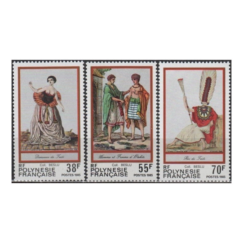 Prancūzijos Polinezijos pašto ženklai (1985). Kostiumai