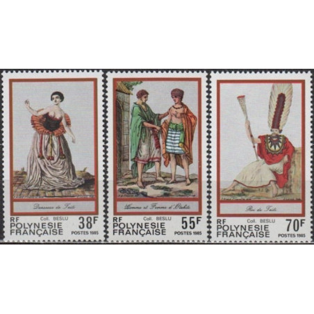 Prancūzijos Polinezijos pašto ženklai (1985). Kostiumai