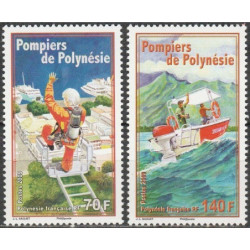 Prancūzijos Polinezijos pašto ženklai (2009). Ugniagesiai ir gelbėtojai