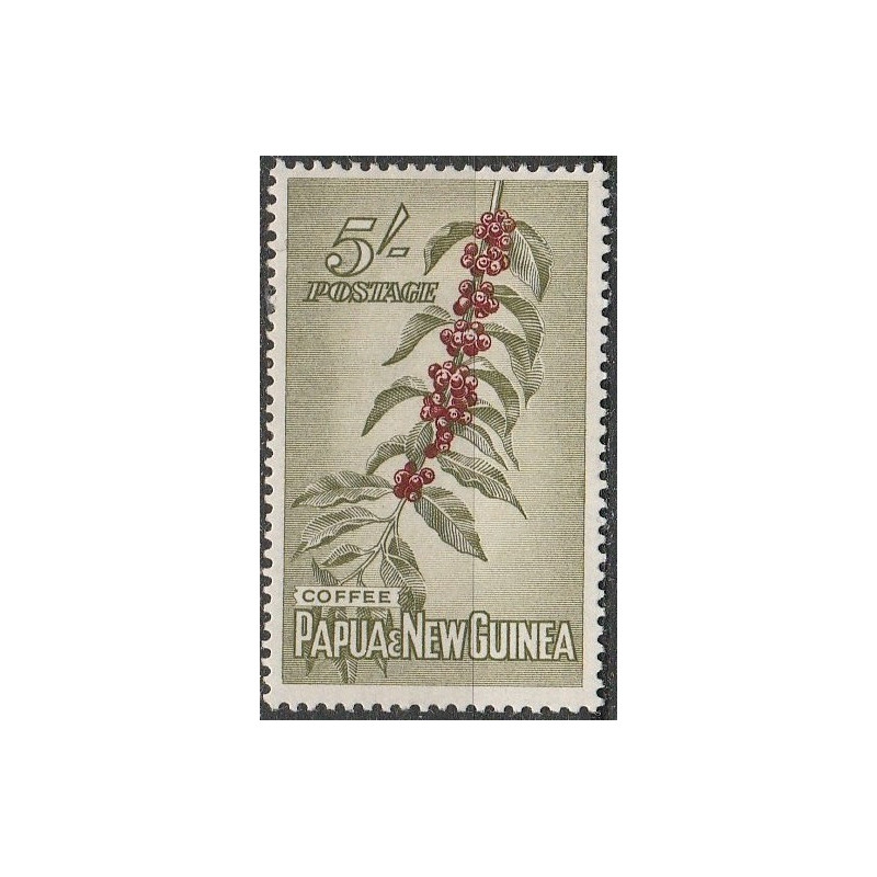 Papua Naujosios Gvinėjos pašto ženklai (1958). Kavos vaisiai