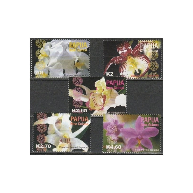 Papua Naujosios Gvinėjos pašto ženklai (2004). Orchidėjos