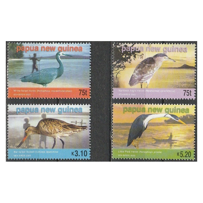 Papua Naujosios Gvinėjos pašto ženklai (2005). Paukščiai