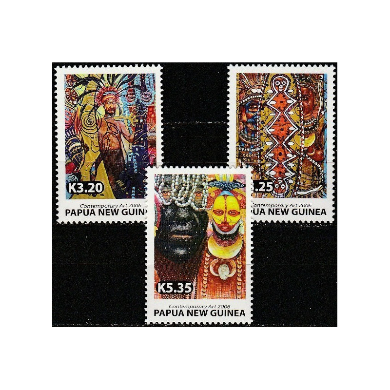 Papua Naujosios Gvinėjos pašto ženklai (2006). Šiuolaikiniai menai