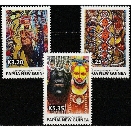 Papua Naujosios Gvinėjos pašto ženklai (2006). Šiuolaikiniai menai