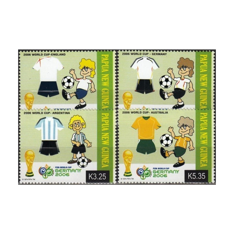 Papua New Guinea stamps (2006) for sale. FIFA World Cup Germany