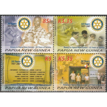 Papua New Guinea stamps (2007) for sale. Rotary International