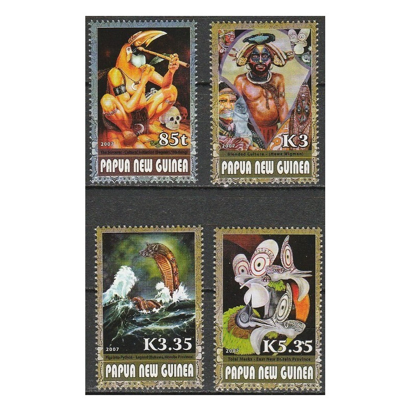 Papua Naujosios Gvinėjos pašto ženklai (2007). Šiuolaikinė tapyba