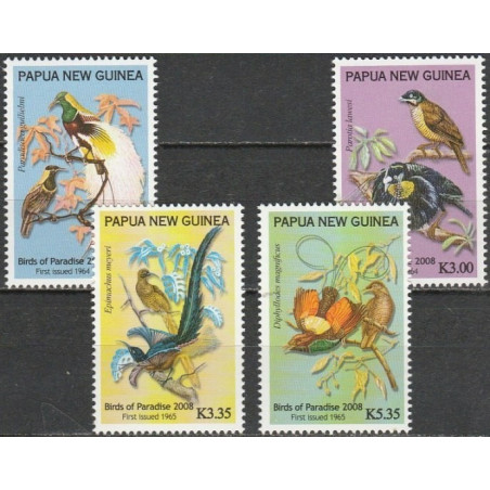Papua New Guinea stamps (2008) for sale. Birds of Paradise