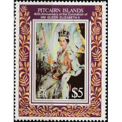 Pitkerno salų pašto ženklai (1993). Elžbieta II