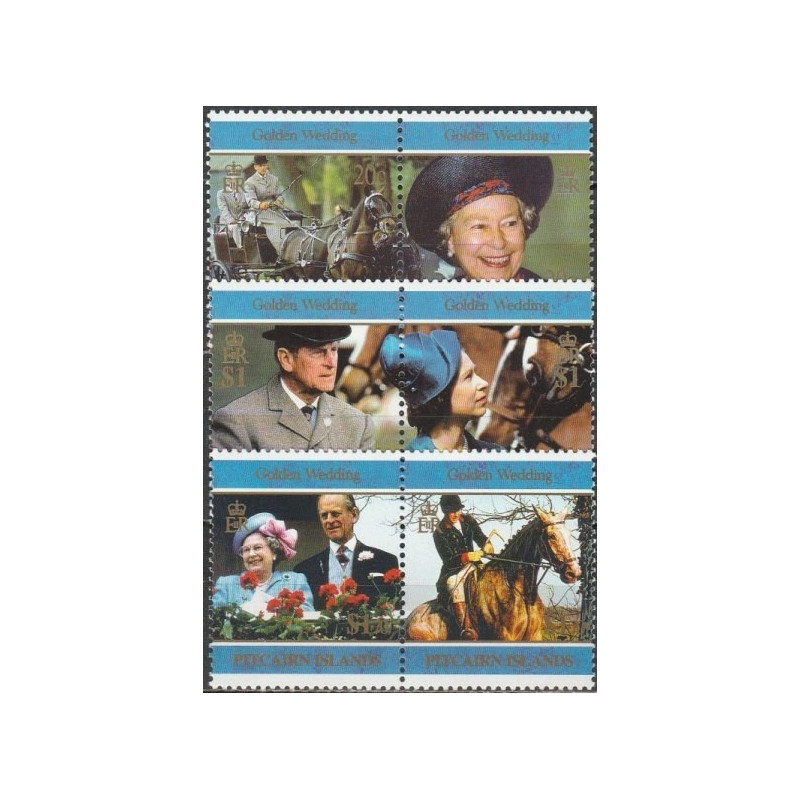 Pitcairn Islands stamps (1997) for sale. Royal Golden wedding