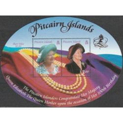 Pitcairn Islands stamps (2000) for sale. Queen mother 100th birthday